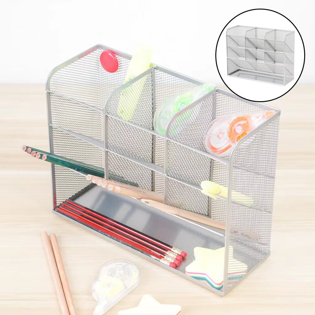 Pen Organizer, Desktop Storage Box Pencil Pen Holder for Stationary Desktop