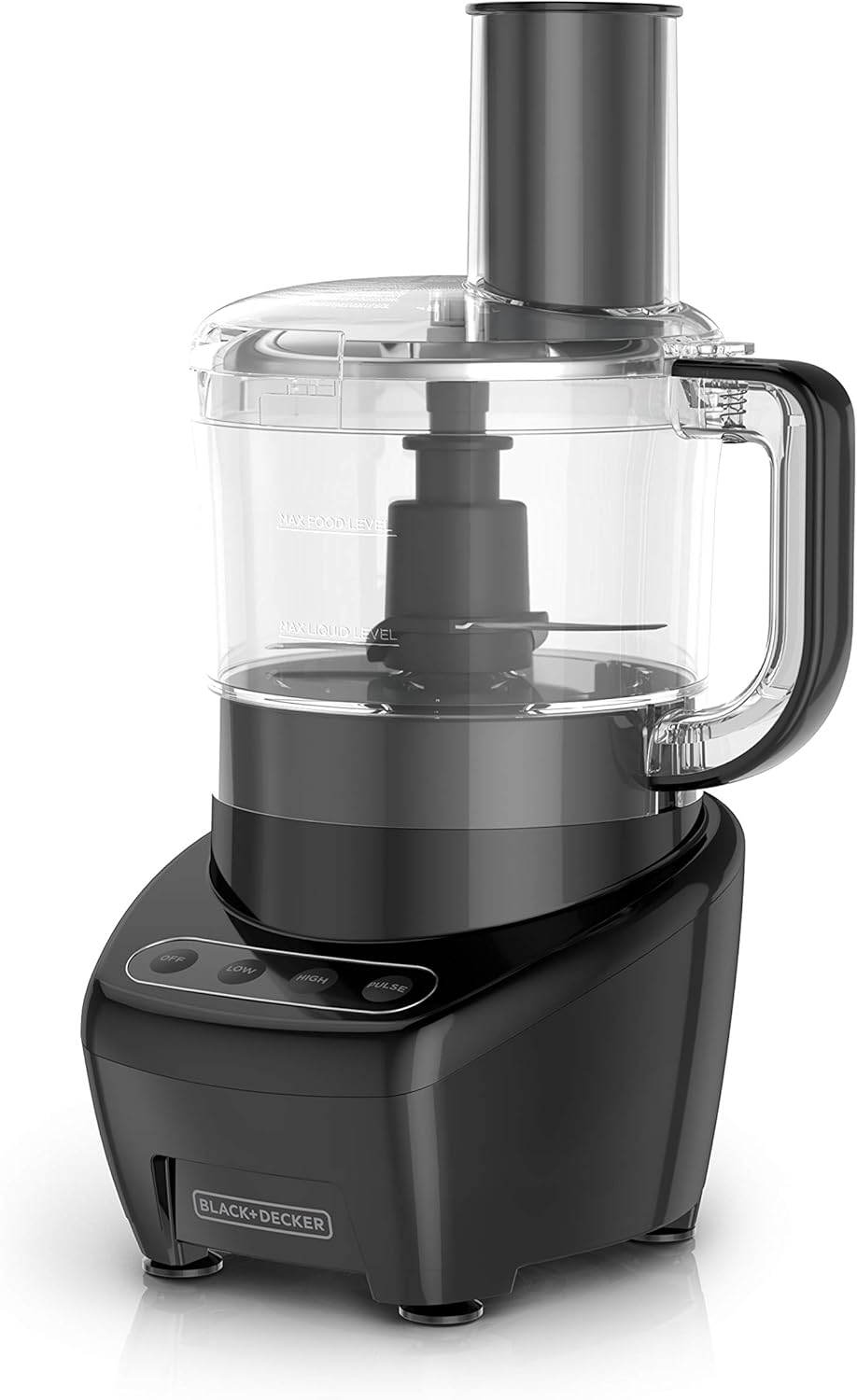 3-In-1 Food Processor and Chopper, 8 Cup Capacity, 450W Power with Attachments to Shred, Slice, Grind, and Puree, Stainless Steel Blades, FP4200BC