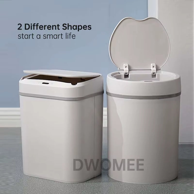 Motion Sensor Trashcan 12L Kitchen Trash Can Infrared Motion Sensor Smart Electric Touchless Touch Free Handsfree Garbage Bin