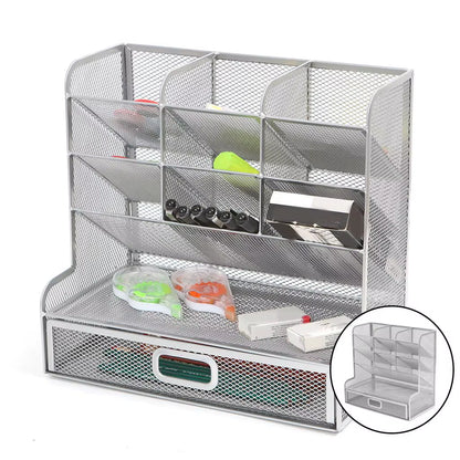 Pen Organizer, Desktop Storage Box Pencil Pen Holder for Stationary Desktop